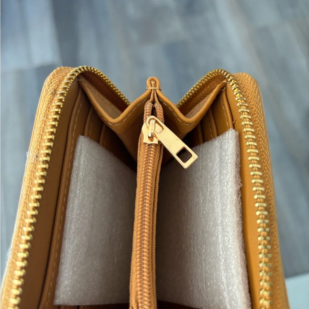 a new day Mustard Yellow Zip Wallet